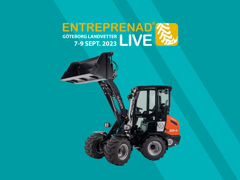 Vi ses på Entreprenad Live i Göteborg 7-9 september. Träffa oss i monter 801.