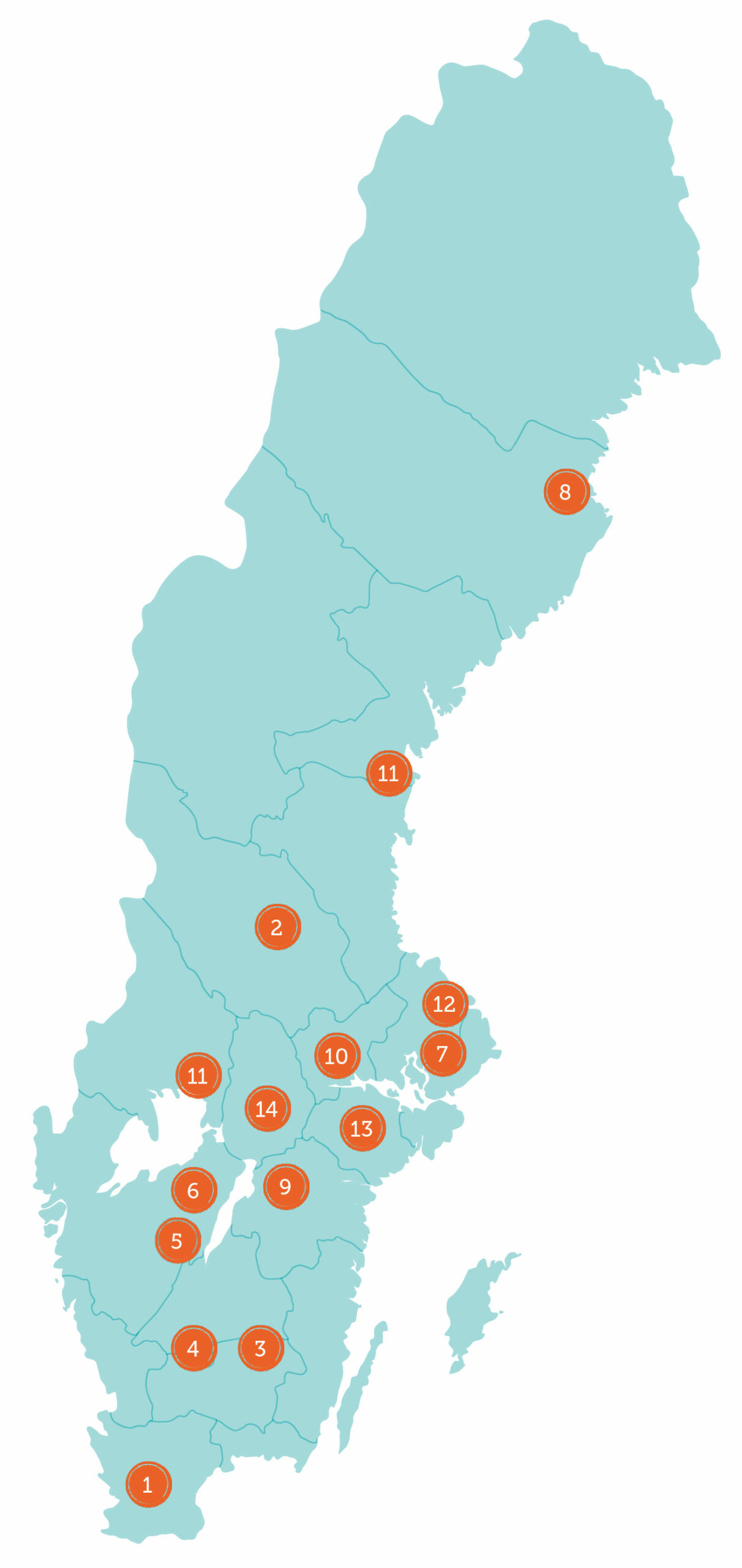 Karta-aterforsaljare Karta över Maskinos Återförsäljare